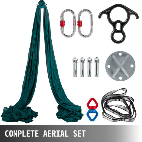 VEVOR Aerial Silks 10 Meters Long Yoga Swing Kit Yoga Hammock Flying Dance Aeria