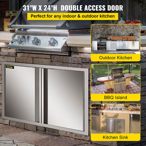 Outdoor kitchen 2024 access doors