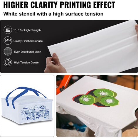 VEVOR Screen Printing Kit, 6-Pieces Aluminum Silk Screen Printing