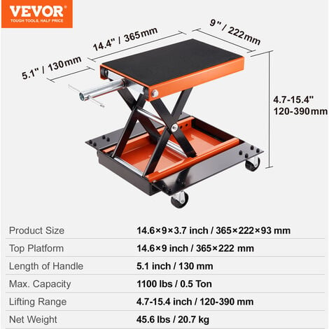 vevor motorcycle lift