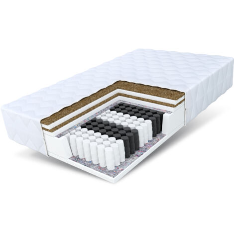 Matratze 90x200 Taschenfederkern 7 Zonen Kokos HOME DOUBLE 21 cm Premium H3 H5 (1/5)