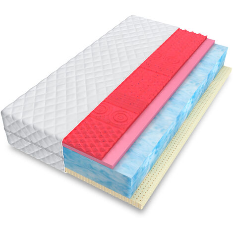 Matratze LAGOS 90x200 H2 H3 22cm NAWAPUR Angelpearl Schaumstoff LATEX VISCO