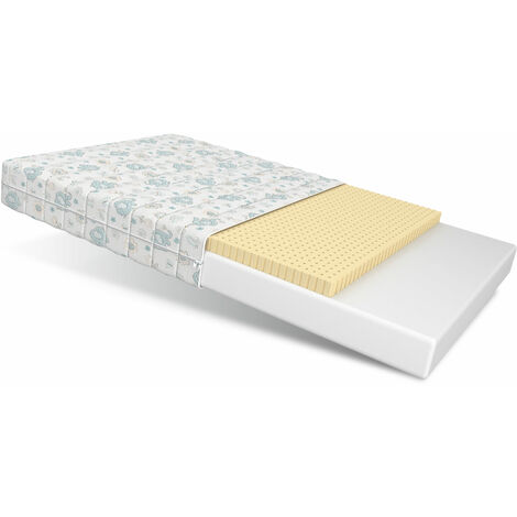 Matratze DREAM 90x200 cm Kaltschaum H2 H3 LATEX 11 cm Dumbo Bezug