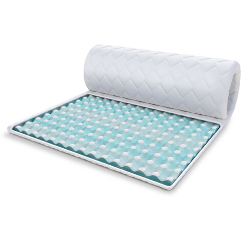 Topper 4x160x200 cm Matratzenauflage mit RavineBlue-Schaum Matratzenschoner H4 (1/5)