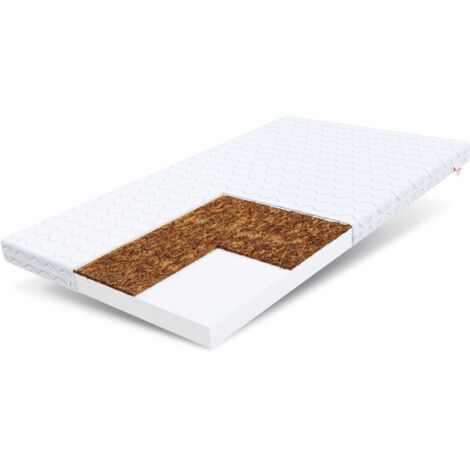 Matratze 80x140 cm Kaltschaum BABY COCO Kokos Klimafaser H2 H3 8 cm