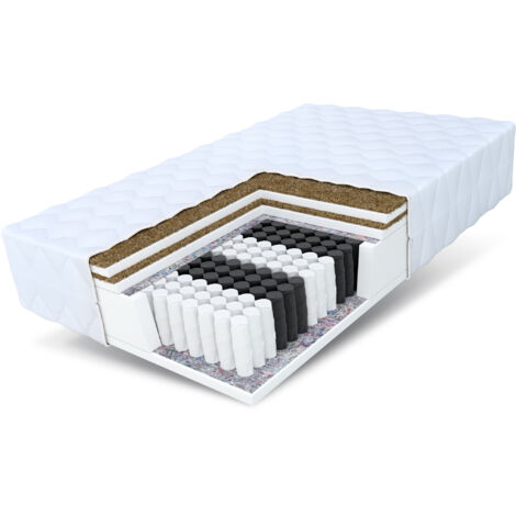 Matratze 160x200 Taschenfederkern KOKOS HOME MAX DOUBLE 26 cm 7 Zonen H3 H5 Premium
