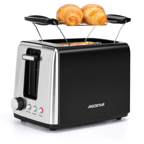 MEDION Toaster 4 Scheiben Mit Brötchenaufsatz (7 Bräunungsstufen, 5