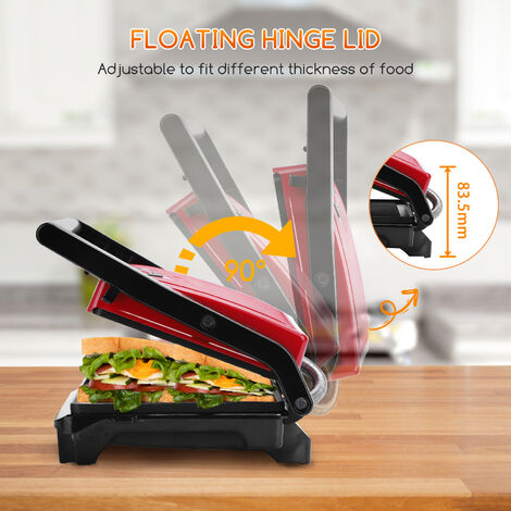 Harupink Mikrowellen Sandwichmaker - PTFE Antihaft Für 2-3 Sandwiches