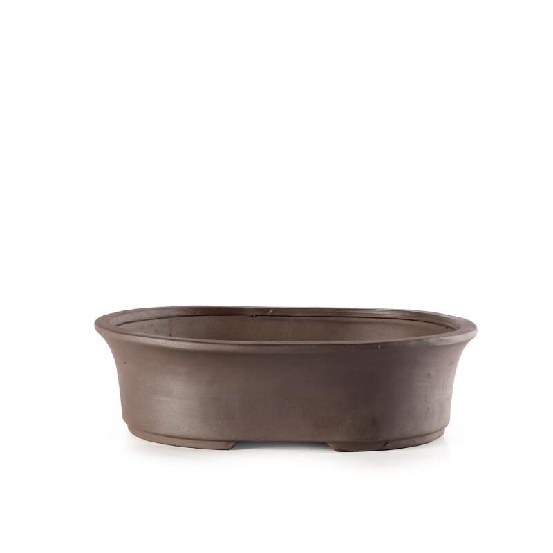 Vaso Per Bonsai Ovale In Gres – 55,5 X 38 X 10 Cm, Con Foro Di Scarico, GL2a - 3