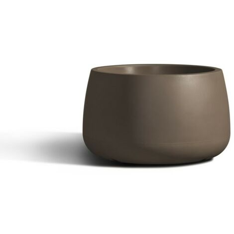 Vaso tondo in resina TITANO diam. 115 cm. Bronzantico