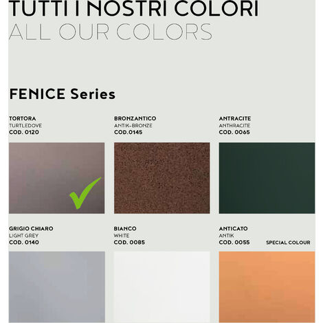 Vaso tondo in resina TITANO diam. 115 cm. Tortora