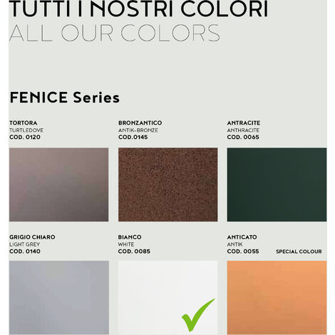 Vaso tondo in resina TITANO diam. 115 cm. Bianco