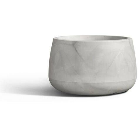 Vaso tondo in resina TITANO diam. 115 cm. Greystone