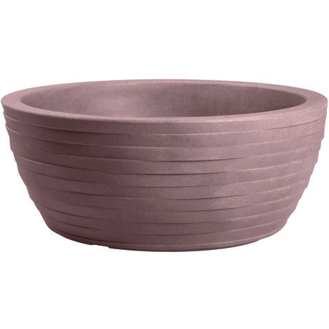 Vaso ciotola resina THETIS ELEGANCE cm. 40 AVANA