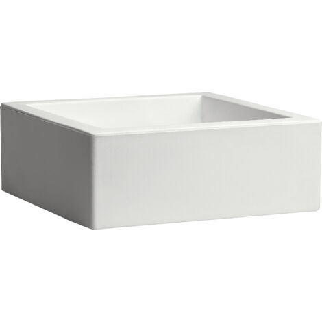 Fioriera quadrata resina MINOS cm. 25 BIANCO