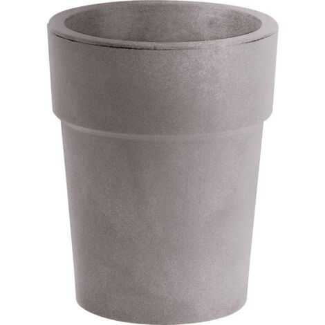 Il Numero 1 Del Risparmio-BAMA VASO DA TERRA IN PLASTICA ROTONDO 40 CM Colore Grigio Main