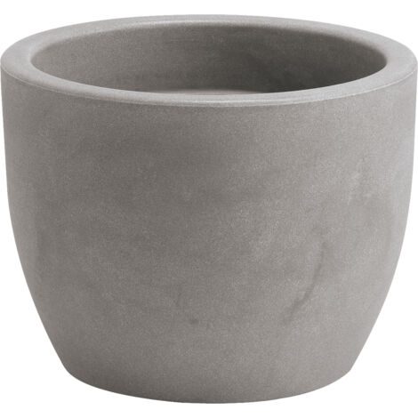 Vaso tondo resina HERA cm. 30 CENERE