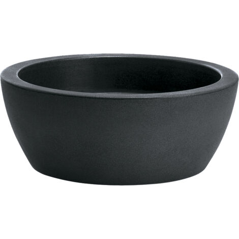 Vaso ciotola resina THETIS cm. 50 ANTRACITE