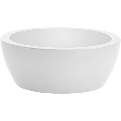 Vaso ciotola resina THETIS cm. 50 BIANCO