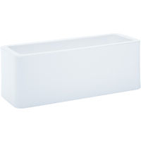 Cassetta fioriera rettangolare resina CALYPSO cm. 50 BIANCO