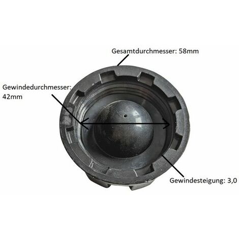 Ersatz Tankdeckel Kraftstofftankdeckel für Gartenfräsen uvm.