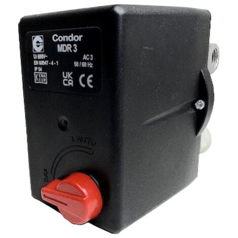 Condor Druckschalter MDR 3/11 Anschluss F4 G1/2 690V 10.A inkl. Entlasstungsventil