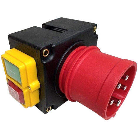 DKLD DZ08-3 Schalter-Stecker-Kombination 400V 12A mit Phasenwender 5-Adrig