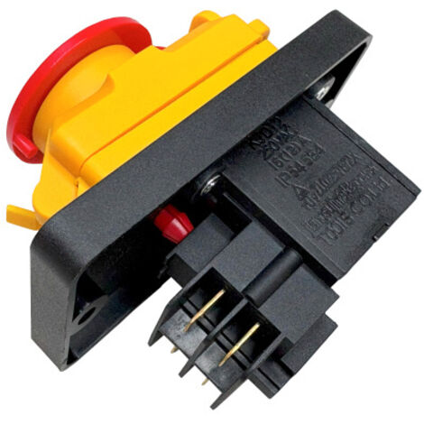 KEDU KJD12 Ein-/Aus Schalter 250V 16A 4Pin Schalter mit Not-Aus-Funktion