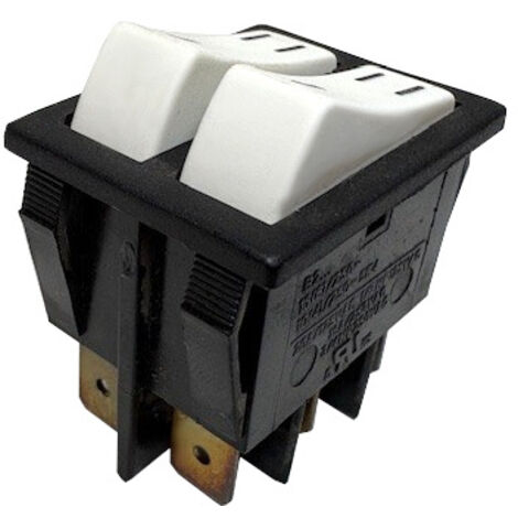 T120/55 Wippschalter 250V 20A 6Pin Schalter Weiß (1/4)