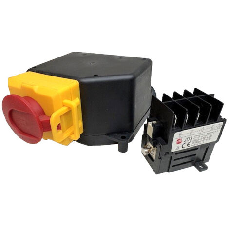 Kedu Universal Schalter Schaltermodul mit Not-Aus-Funktion und JD3 Motorschütz Relais 230V 16A 10Pin