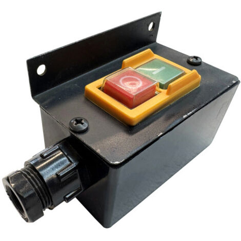 KEDU Drucktastenschalter 250V Ein-/Aus Schalter mit Abdeckung und Anschluss (1/4)