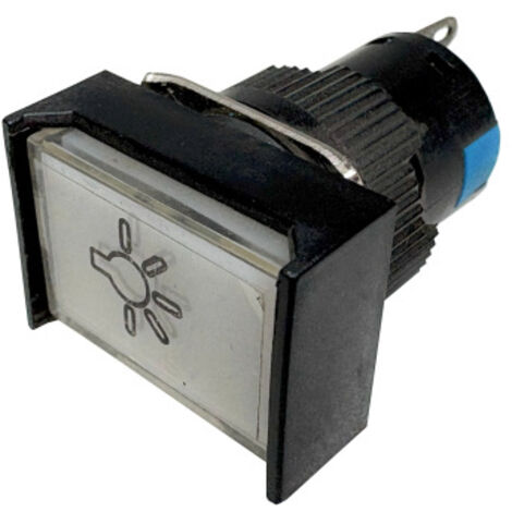 SDL16-11CF Drucktastenschalter Lichtschalter 250V 3A 3Pin Schalter für Tischbohrmaschine uvm. (1/4)