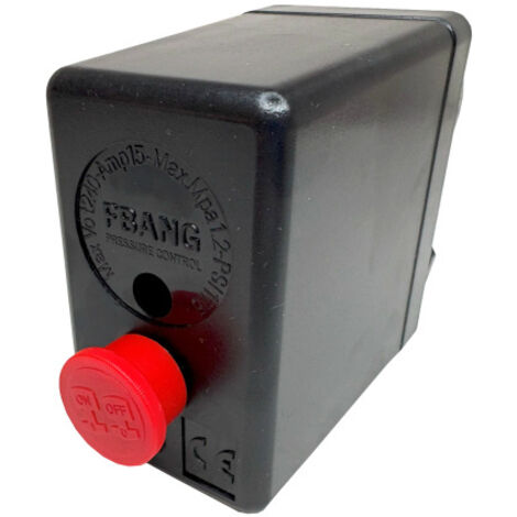 Druckschalter FBANG 240V 15A 175psi inkl. Entlastungsventil und 4 Anschlussgewinde für Kompressor uvm.