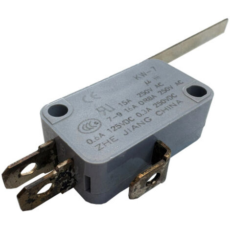 Lema Electrics KW7 Mikroschalter 250V 16A 3Pin Schalter mit langem Hebel für Metallbandsäge uvm. (1/4)