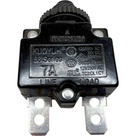 Thermoschalter Leistungsschalter Motorschutzschalter 88 Series 250V 7A 2Pin Reset Schalter Überlastschutzschalter für Kompressor uvm. (1/5)