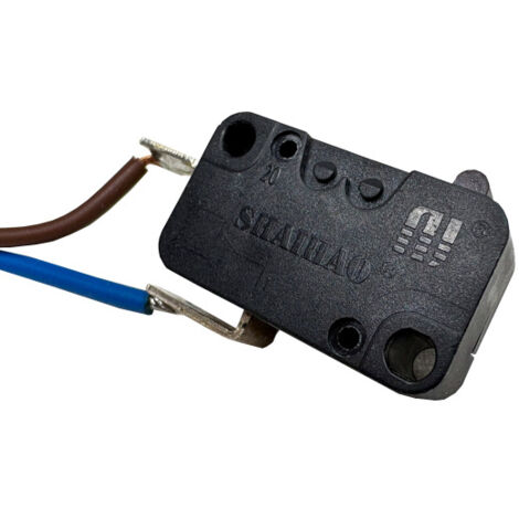 Shaihao DW-20 Mikroschalter 250V 20A 2Pin Schalter mit 2-adrigem Anschlusskabel für Hochdruckreiniger uvm. (1/4)