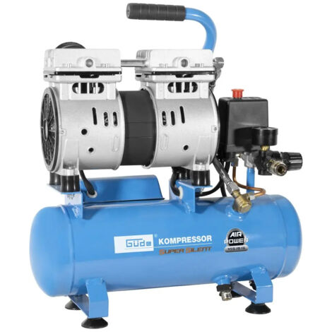 Güde Kompressor Airpower 105/8/6 SILENT, 59 dB, ölfrei, 8 bar, 6 l Kessel, leise