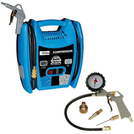 Güde Multi Kompressor Set 6tlg Airpower180/08 Druckluftkompressor ölfrei tragbar (1/8)
