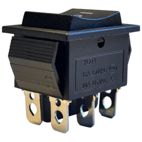 FFOCCO Wippschalter IP67 Wasserdicht - 20A/250V 6-polig Mit LED Für Auto & Marine