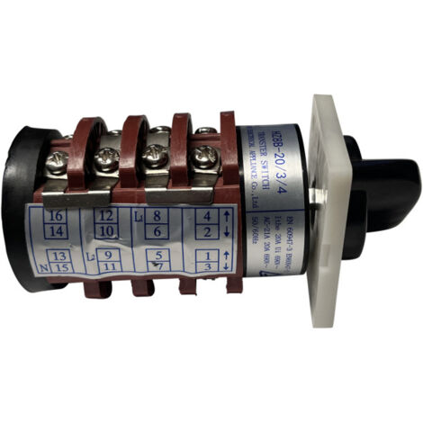 KLVN HZ8B-20/3/4 electrical control switch 4 levels 20A 0-6 positions