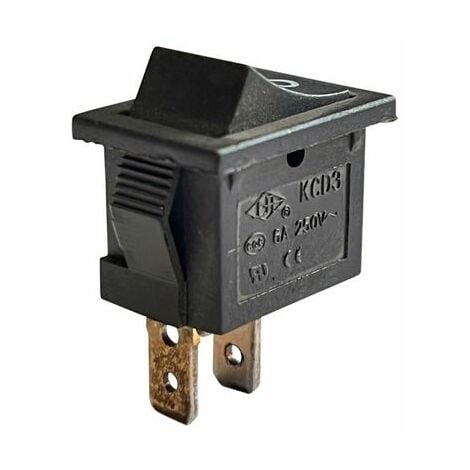 KCD-3 Wippschalter An-/Aus 2Pin 250V 6A Schwarz