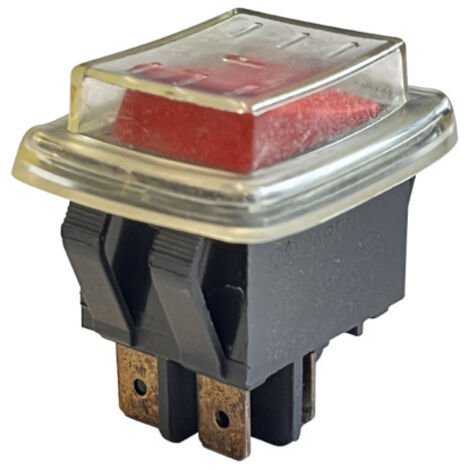 Produktbild von Jiaben KND1-6/1 Wippschalter 250V 12A, 2-polig Mit Abdeckung – NEU