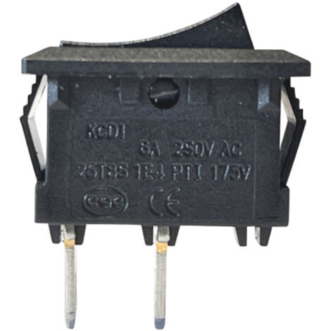 KCD1 Mini Wippschalter 250V 6A AC 2Pin Ein-/Aus Schalter