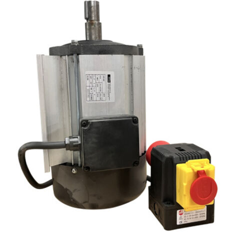Ersatzmotor Industriemotor GWS 600 400V 12A mit KEDU KOA12 Schalter mit Phasenwender und Not Aus Funktion