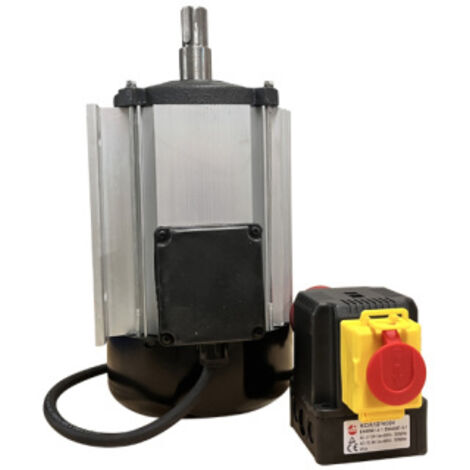 Ersatzmotor Industriemotor 5,2 kW mit KEDU KOA12 400V 12A mit Not-Aus Funktion und Steckkombination