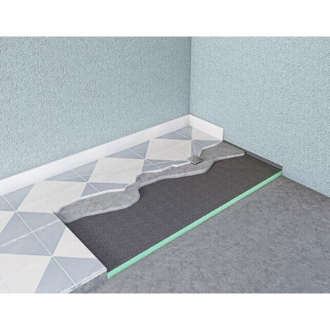 sky 1200x900mm Wet Room Shower Tray Kit With Waste Various Sizes 40mm ...