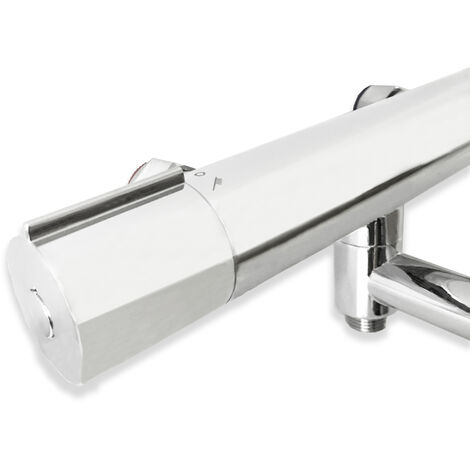 SKY Bathroom Wall Mounted Thermostatic Shower Mixer Tap - Chrome1
