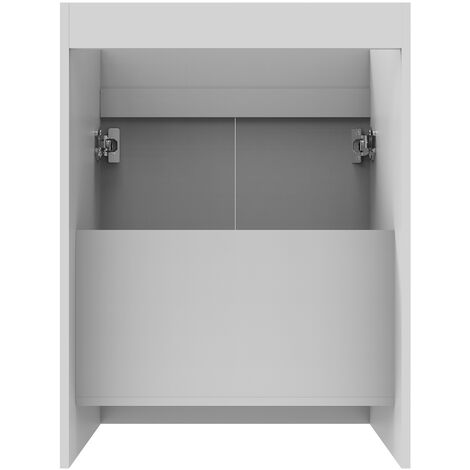 500mm Freestanding Bathroom Vanity Unit without Basin Matt White - Flat Pack