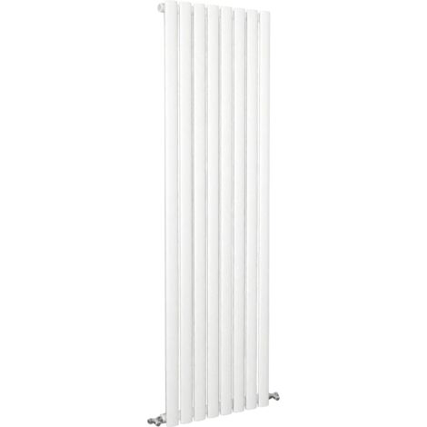 SKY Bathroom Oval Column Radiator Vertical 1600x472mm Single White