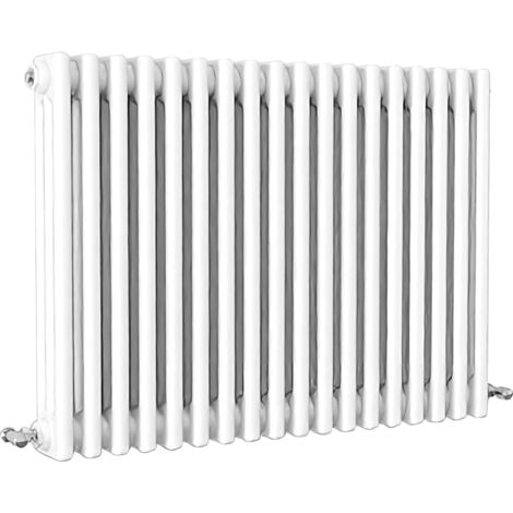 SKY Bathroom Traditional Cast Iron Style Radiator 3 Column White 600x830mm (1/5)